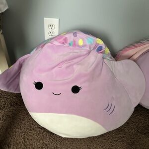Cute Pink and White Plush Toy